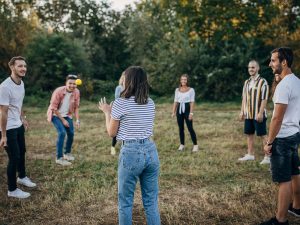 Activité d'un séminaire pro en Bretagne dans la nature