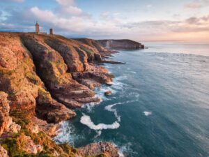 Falaises du Cap Fréhel sur le littoral de Bretagne Nord