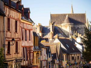 Maisons à colombages dans le centre-ville historique de Vannes
